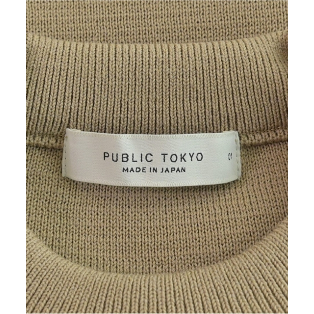 PUBLIC TOKYO(パブリックトウキョウ)のPUBLIC TOKYO ニット・セーター 1(S位) ベージュ 【古着】【中古】 レディースのトップス(ニット/セーター)の商品写真