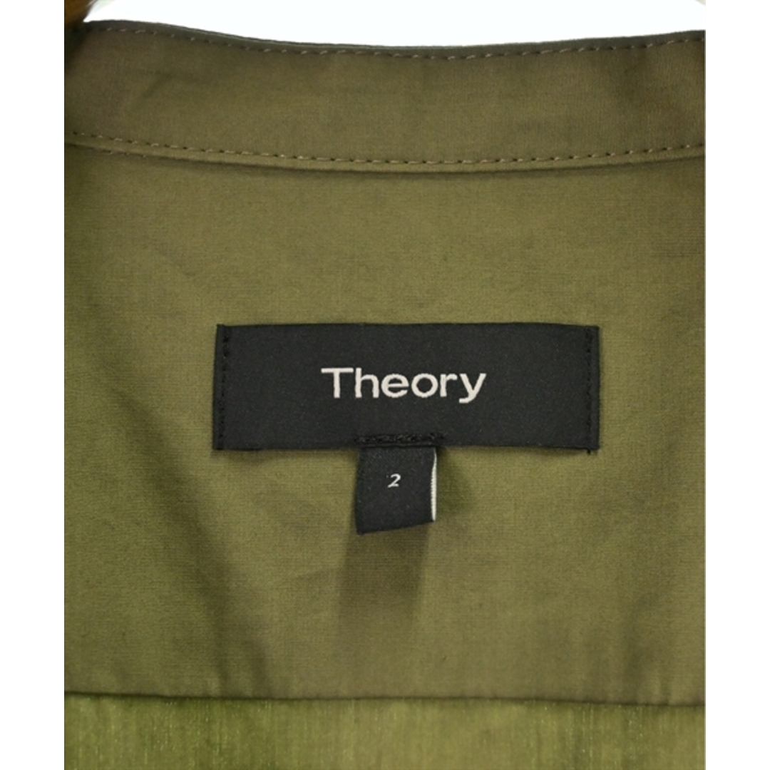 theory(セオリー)のTheory セオリー シャツワンピース 2(M位) カーキ 【古着】【中古】 レディースのワンピース(その他)の商品写真