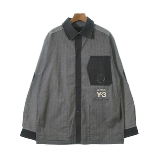 ワイスリー(Y-3)のY-3 ワイスリー カジュアルシャツ S グレー 【古着】【中古】(シャツ)