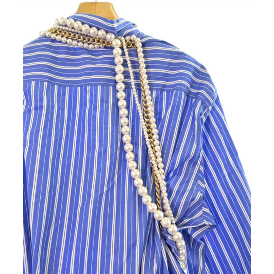 JUNYA WATANABE シャツワンピース S 水色x白(ストライプ) 【古着 JUNYA WATANABE シャツワンピース S 水色x白(ストライプ) 【古着