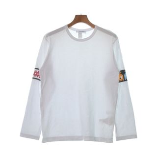 コムデギャルソンシャツ(COMME des GARCONS SHIRT)のCOMME des GARCONS SHIRT Tシャツ・カットソー L 白 【古着】【中古】(Tシャツ/カットソー(半袖/袖なし))