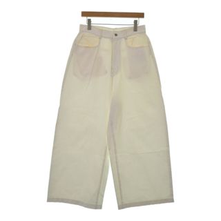 ルイス(Lui's)のLui's ルイス デニムパンツ M 白 【古着】【中古】(デニム/ジーンズ)