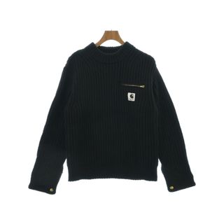 sacai - sacai サカイ ニット・セーター 1(S位) 黒 【古着】【中古】