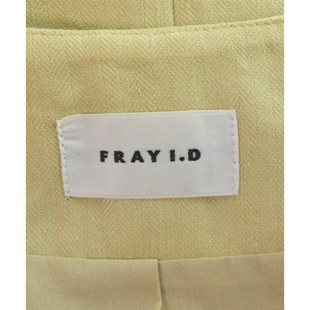 FRAY I.D(フレイアイディー)のFRAY I.D フレイアイディー ノーカラージャケット 0(S位) 黄 【古着】【中古】 レディースのジャケット/アウター(ノーカラージャケット)の商品写真