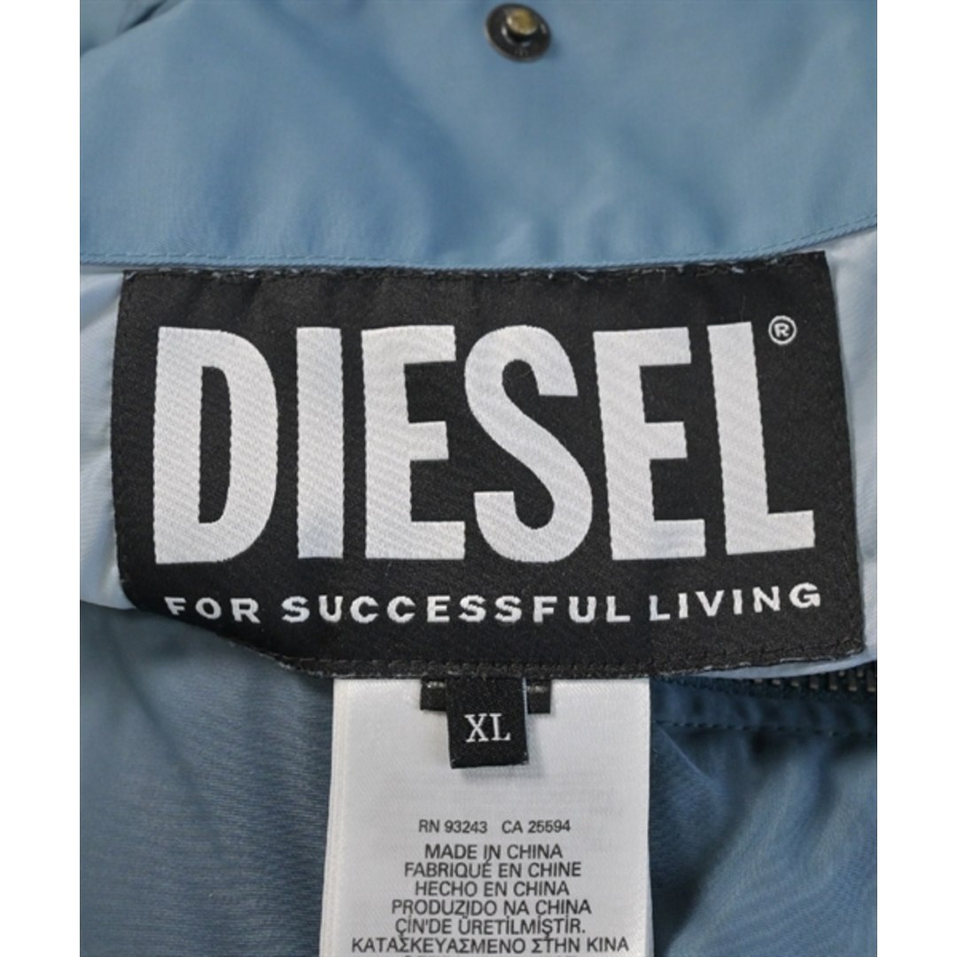 DIESEL(ディーゼル)のDIESEL ディーゼル ミリタリーブルゾン XL ブルーグレー 【古着】【中古】 メンズのジャケット/アウター(ミリタリージャケット)の商品写真