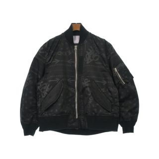 サカイ(sacai)のsacai サカイ ブルゾン（その他） 2(M位) 黒(総柄) 【古着】【中古】(その他)