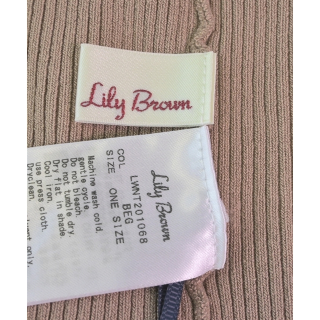 Lily Brown(リリーブラウン)のLILY BROWN リリーブラウン ベスト ONE ベージュ 【古着】【中古】 レディースのトップス(ベスト/ジレ)の商品写真