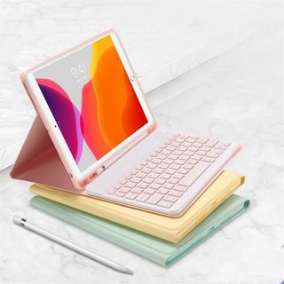 【色: イエロー】iPad 10 2022 10.9インチ キーボード ケース (タブレット)