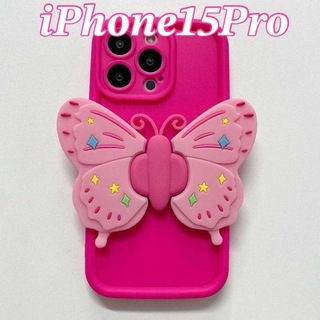 【人気】iPhoneケース ピンク 派手 かわいい 15Pro 機能的(iPhoneケース)