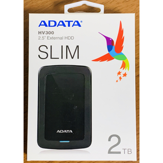 アルダータ(ADATA)の【新品未開封】ADATA ポータブルHDD 2TB USB3.2 AHV300(PC周辺機器)