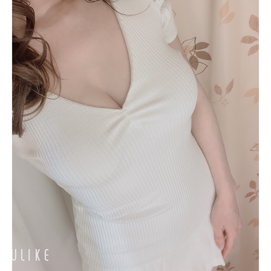 dazzy store(デイジーストア)の美ライン韓国ドレス＊リブニットストレッチ半袖ドレス レディースのフォーマル/ドレス(ミニドレス)の商品写真