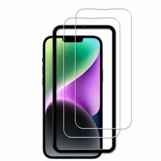 【2枚セット】KPNS 日本素材製 強化ガラス iPhone14 Plus 用 (その他)