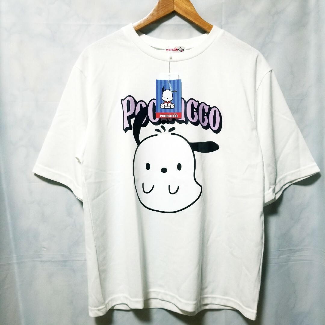 サンリオ(サンリオ)の新品　Tシャツ　サンリオ　ポチャッコ　POCHACCO　レディース　M～L レディースのトップス(Tシャツ(半袖/袖なし))の商品写真