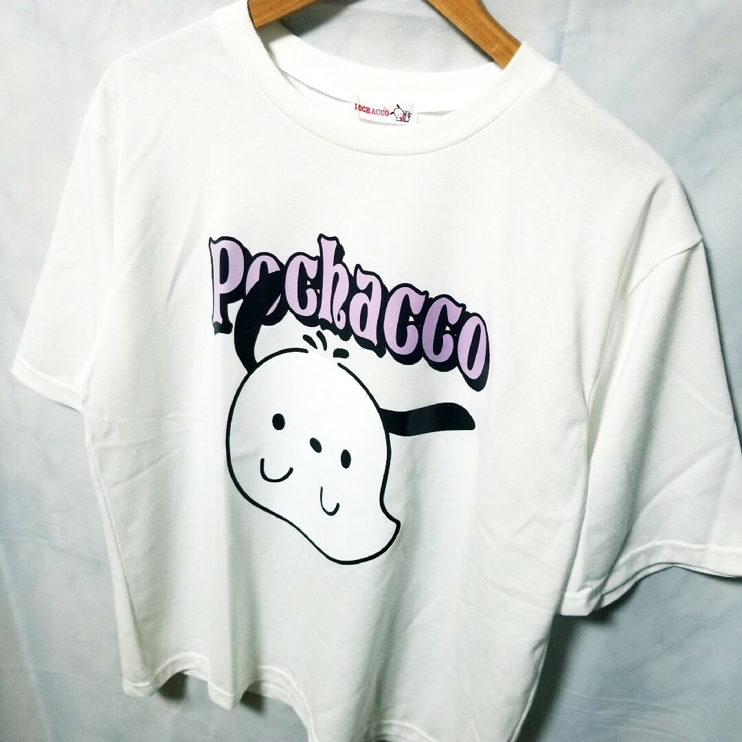 サンリオ(サンリオ)の新品　Tシャツ　サンリオ　ポチャッコ　POCHACCO　レディース　M～L レディースのトップス(Tシャツ(半袖/袖なし))の商品写真