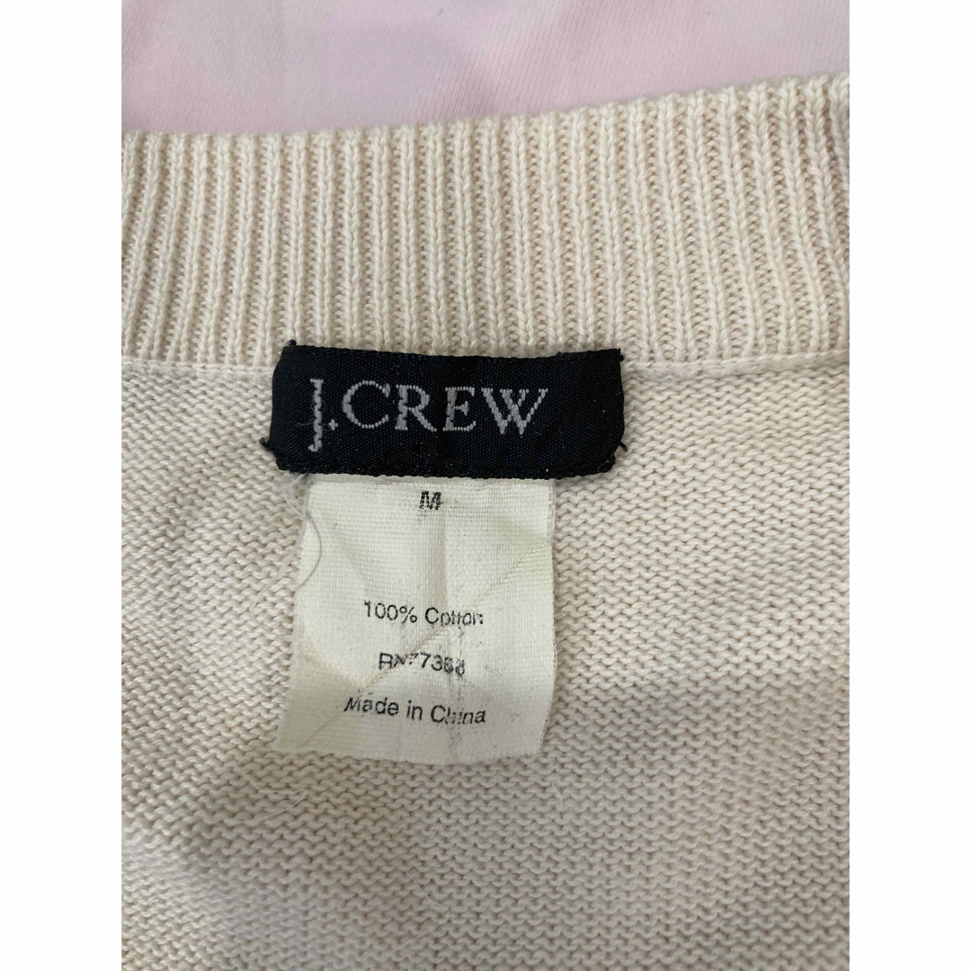 J.Crew(ジェイクルー)の綿丸首カーディガンMサイズ レディースのトップス(カーディガン)の商品写真