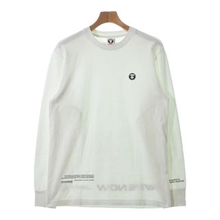 エーエイプバイアベイシングエイプ(AAPE BY A BATHING APE)のAAPE BY A BATHING APE Tシャツ・カットソー M 白 【古着】【中古】(Tシャツ/カットソー(半袖/袖なし))