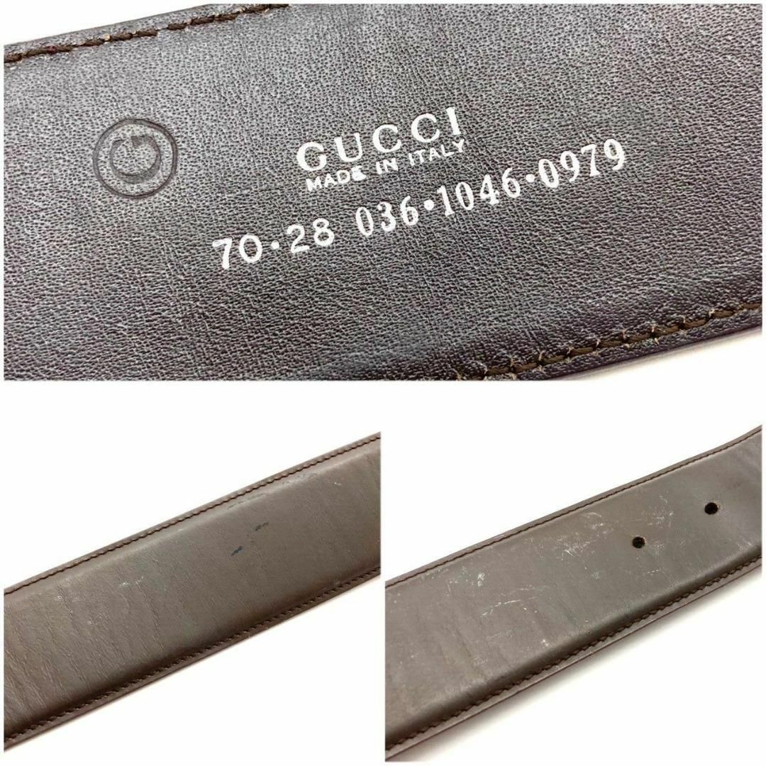 Gucci(グッチ)のグッチ GGロゴ ベルト レザー ブラウン 60425 レディースのファッション小物(ベルト)の商品写真