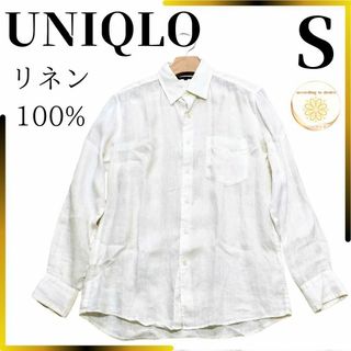 ユニクロ(UNIQLO)のユニクロ レディース 長袖 シャツ プレミアムリネン s 春 UNIQLO(シャツ/ブラウス(長袖/七分))