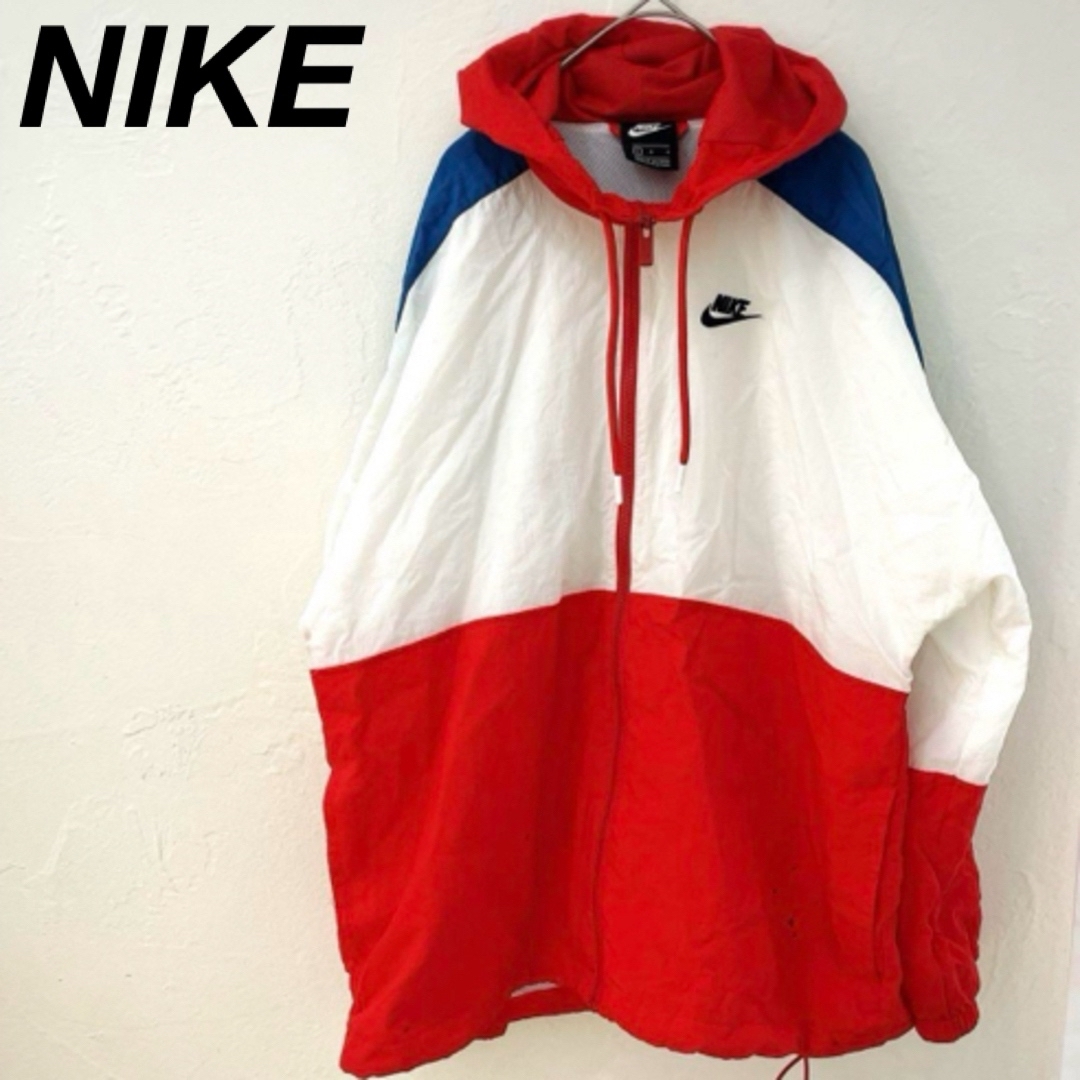 NIKE(ナイキ)のNIKE  ナイキ ウーブン CBフーディ ナイロンジャケット M 美品 メンズのジャケット/アウター(ナイロンジャケット)の商品写真
