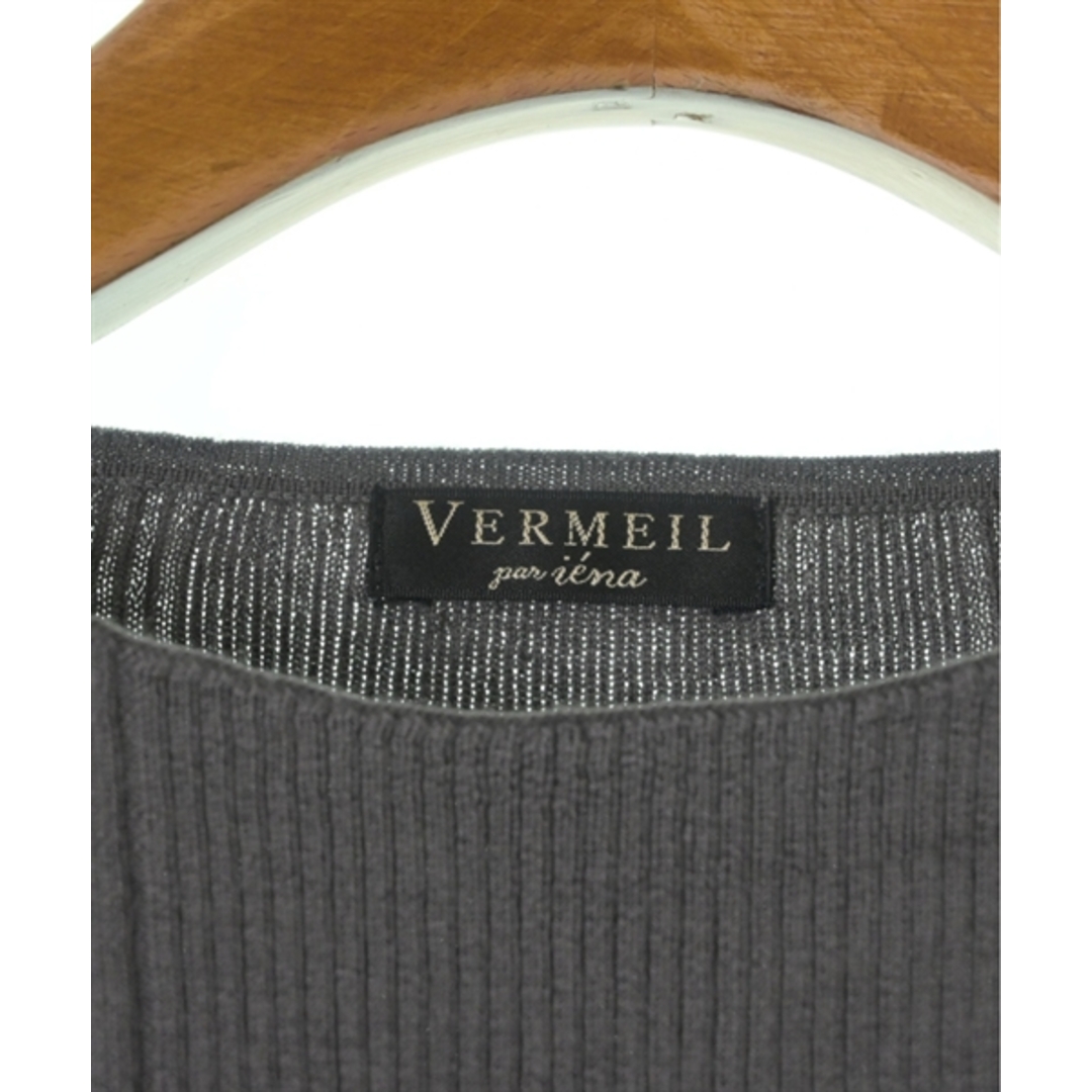 VERMEIL par iena(ヴェルメイユパーイエナ)のVERMEIL par iena ニット・セーター -(XS位) グレー 【古着】【中古】 レディースのトップス(ニット/セーター)の商品写真