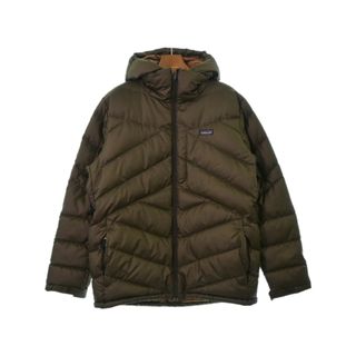 パタゴニア(patagonia)のpatagonia パタゴニア ダウンジャケット/ダウンベスト L 茶 【古着】【中古】(ダウンジャケット)