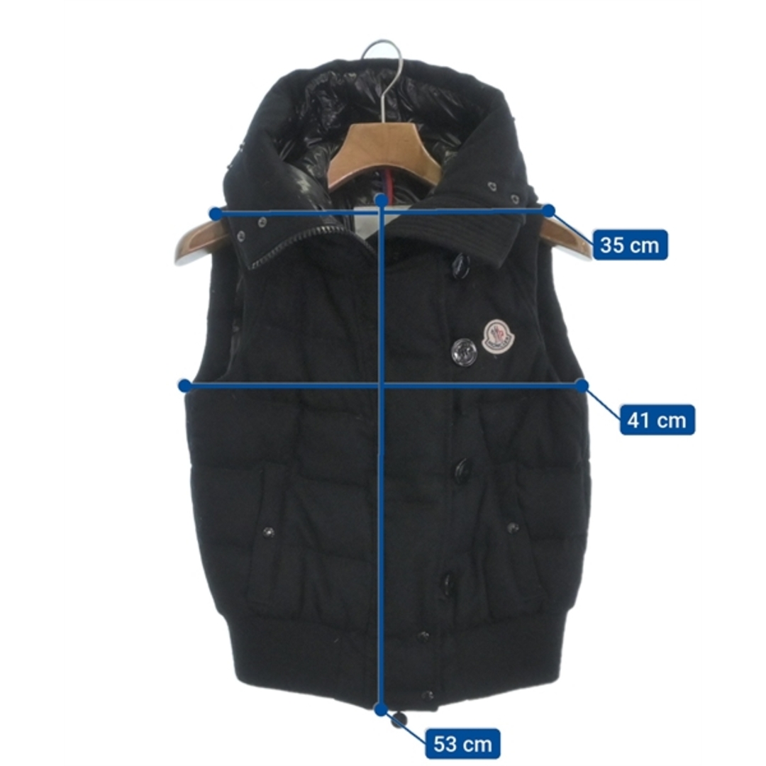 MONCLER(モンクレール)のMONCLER モンクレール ダウンジャケット/ダウンベスト 0(XS位) 黒 【古着】【中古】 レディースのジャケット/アウター(ダウンジャケット)の商品写真