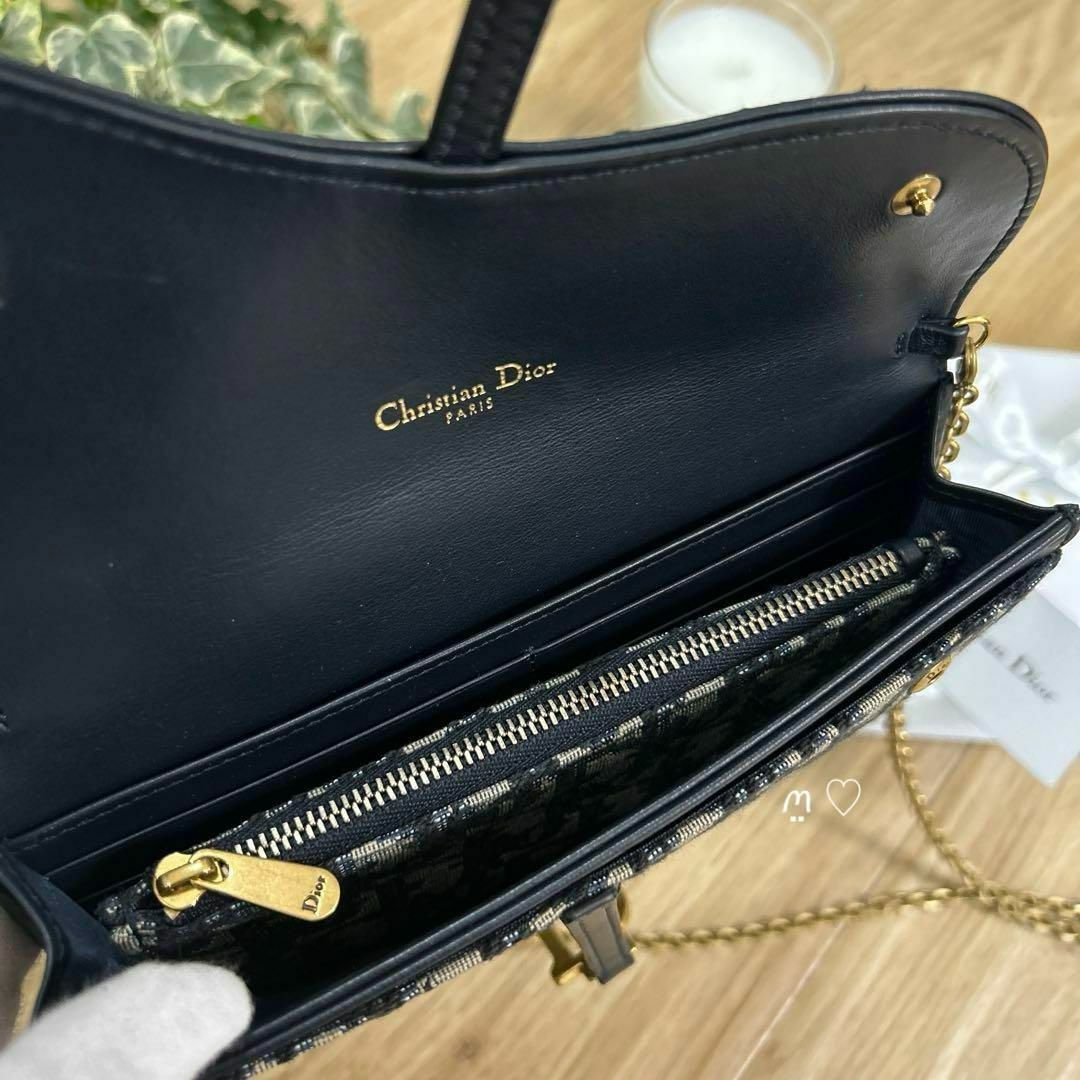 Dior(ディオール)のDior　ディオール　サドルロングウォレット　チェーンショルダー　お財布バッグ レディースのバッグ(ショルダーバッグ)の商品写真