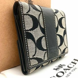 コーチ(COACH)のコーチ 折り財布 レザー ブラック 60424(財布)