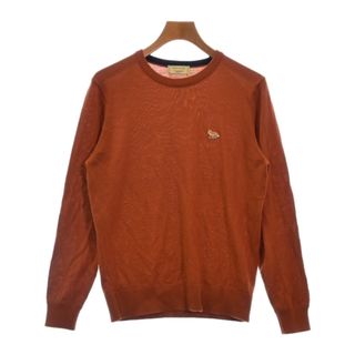 MAISON KITSUNE メゾンキツネ ニット・セーター S オレンジ 【古着】【中古】(ニット/セーター)