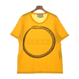 Gucci - GUCCI グッチ Tシャツ・カットソー L 黄 【古着】【中古】