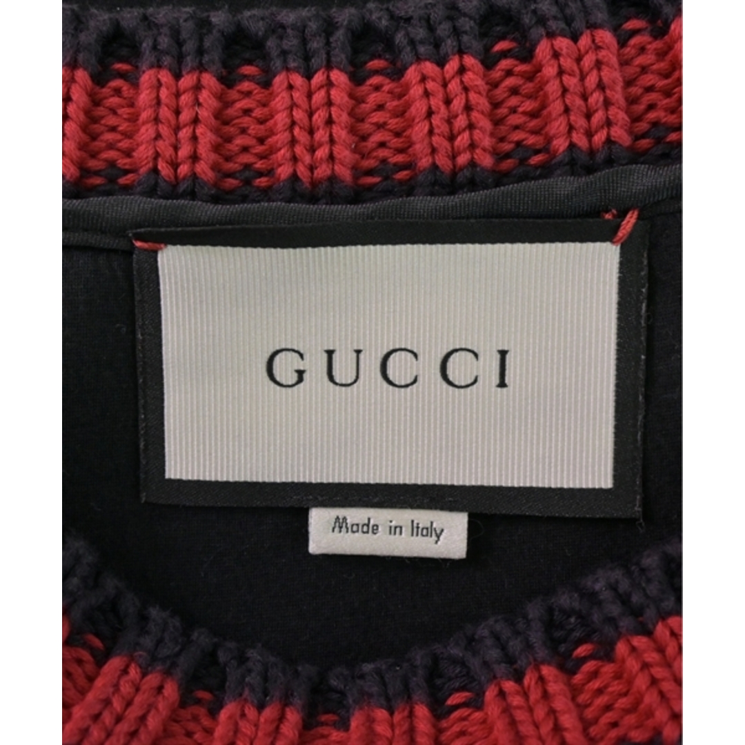 Gucci(グッチ)のGUCCI グッチ Tシャツ・カットソー L 黒x紺 【古着】【中古】 メンズのトップス(Tシャツ/カットソー(半袖/袖なし))の商品写真