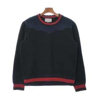 グッチ(Gucci)のGUCCI グッチ Tシャツ・カットソー L 黒x紺 【古着】【中古】(Tシャツ/カットソー(半袖/袖なし))