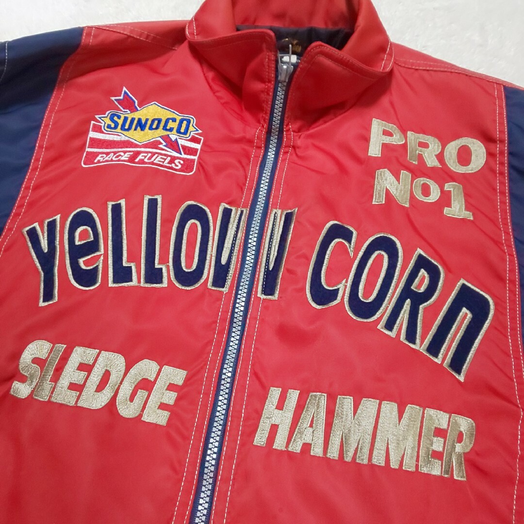 YeLLOW CORN(イエローコーン)の【極希少】YELLOW CORN ヴィンテージ ライダースジャケット 豪華刺繍 メンズのジャケット/アウター(ライダースジャケット)の商品写真