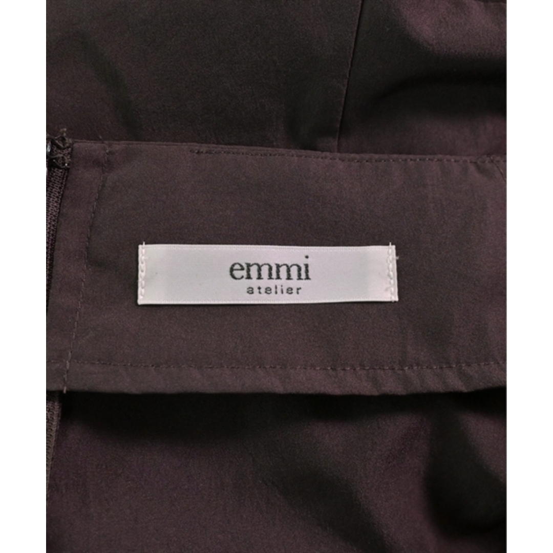 emmi atelier(エミアトリエ)のemmi atelier エミアトリエ ワンピース 1(S位) 茶 【古着】【中古】 レディースのワンピース(ひざ丈ワンピース)の商品写真