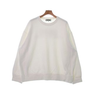 CDG シーディージー スウェット M 白 【古着】【中古】(スウェット)