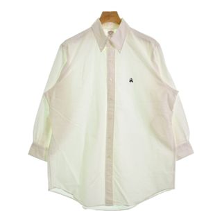 ブルックスブラザース(Brooks Brothers)のBrooks Brothers カジュアルシャツ 16 1/2(XL位) 白 【古着】【中古】(シャツ)