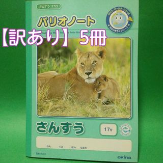 オキナ(okina)の【訳あり】オキナ　パリオノート　さんすう　17行　B5サイズ　5冊(ノート/メモ帳/ふせん)