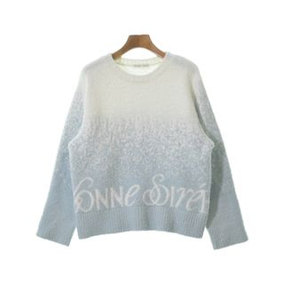 スナイデルホーム(SNIDEL HOME)のSNIDEL HOME スナイデルホーム Tシャツ・カットソー F 水色x白 【古着】【中古】(カットソー(半袖/袖なし))