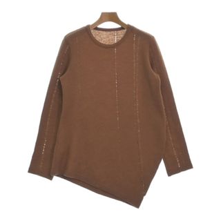 ワイズ(Y's)のY's ワイズ ニット・セーター 2(S位) 茶 【古着】【中古】(ニット/セーター)