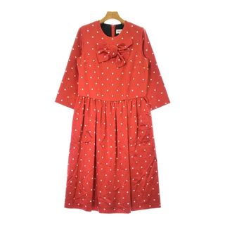 コムデギャルソンガール(COMME des GARCONS GIRL)のCOMME des GARCONS GIRL ワンピース S 赤x白(ドット) 【古着】【中古】(ひざ丈ワンピース)