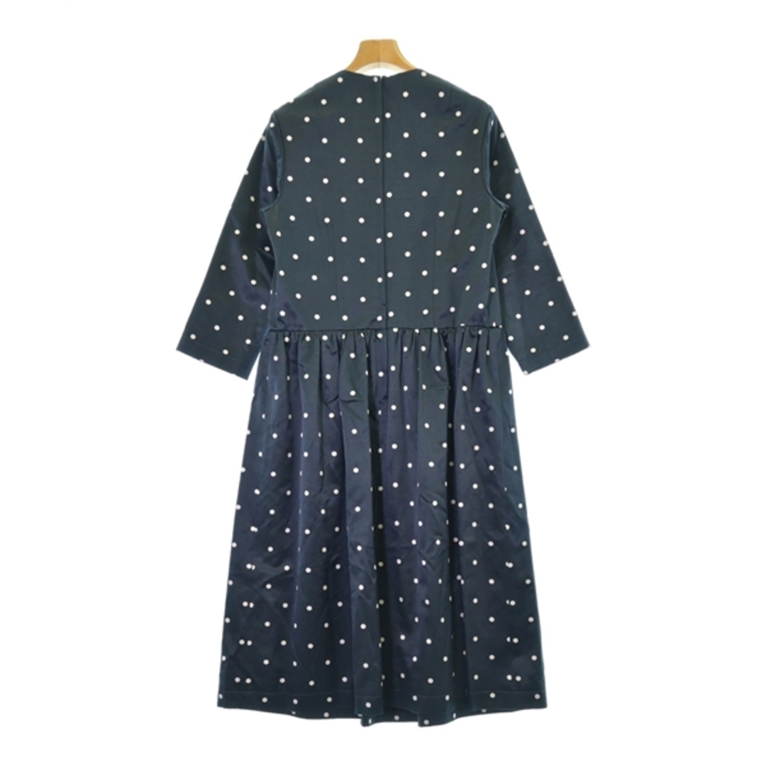 COMME des GARCONS GIRL(コムデギャルソンガール)のCOMME des GARCONS GIRL ワンピース S 紺x白(ドット) 【古着】【中古】 レディースのワンピース(ひざ丈ワンピース)の商品写真