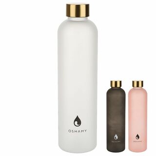 【色: ホワイト】ウォーターボトル 効率的に水分補給 スポーツボトル 1リットル(その他)