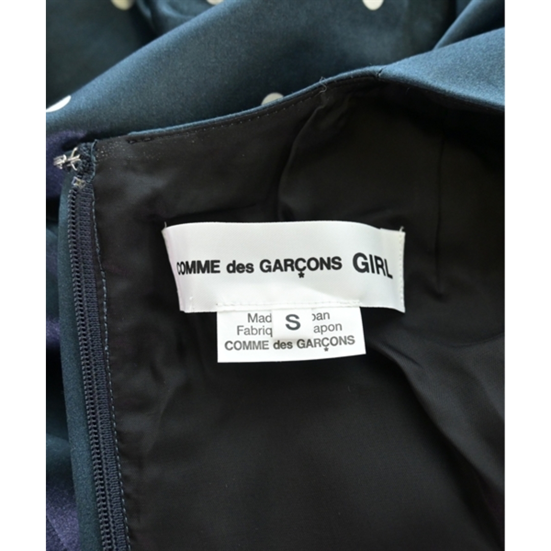 COMME des GARCONS GIRL(コムデギャルソンガール)のCOMME des GARCONS GIRL ワンピース S 紺x白(ドット) 【古着】【中古】 レディースのワンピース(ひざ丈ワンピース)の商品写真
