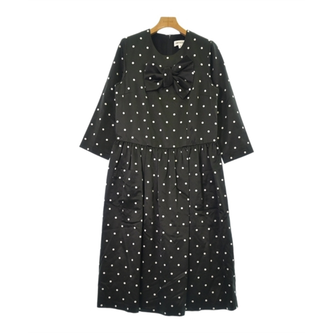 COMME des GARCONS GIRL(コムデギャルソンガール)のCOMME des GARCONS GIRL ワンピース M 黒x白(ドット) 【古着】【中古】 レディースのワンピース(ひざ丈ワンピース)の商品写真