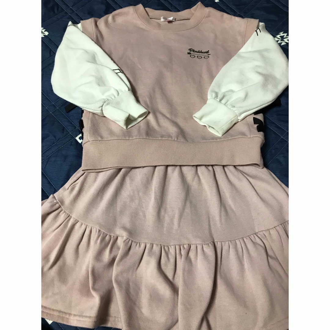 ALGY(アルジー)のピンクハント　セットアップ キッズ/ベビー/マタニティのキッズ服女の子用(90cm~)(スカート)の商品写真