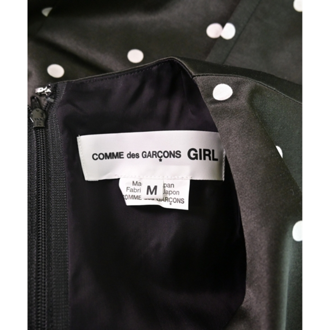 COMME des GARCONS GIRL(コムデギャルソンガール)のCOMME des GARCONS GIRL ワンピース M 黒x白(ドット) 【古着】【中古】 レディースのワンピース(ひざ丈ワンピース)の商品写真