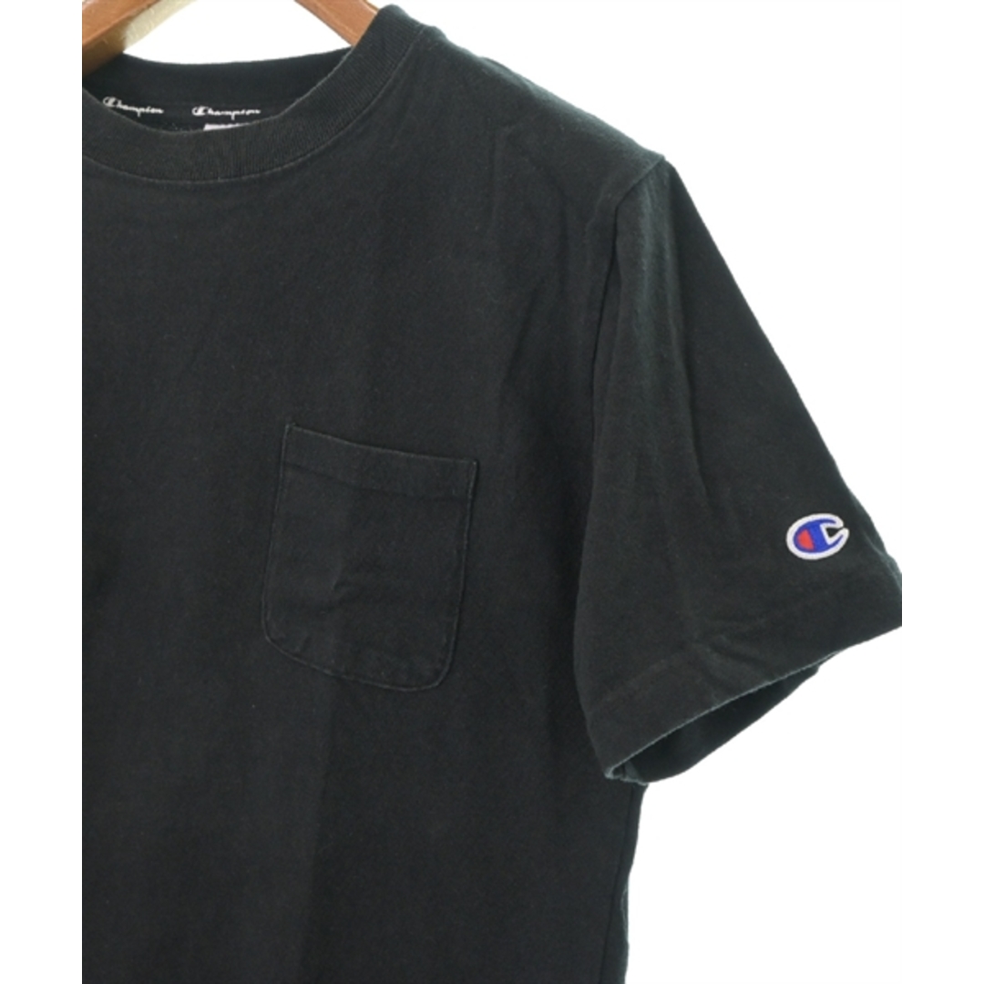 Champion(チャンピオン)のCHAMPION チャンピオン Tシャツ・カットソー M 黒 【古着】【中古】 レディースのトップス(カットソー(半袖/袖なし))の商品写真