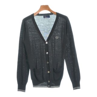 フレッドペリー(FRED PERRY)のFRED PERRY フレッドペリー カーディガン S 黒 【古着】【中古】(カーディガン)