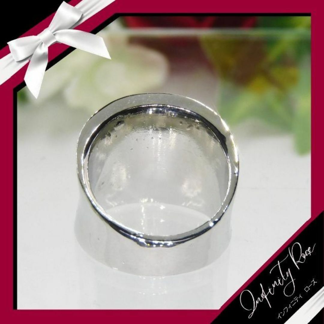 （1177）15号 シルバー×ピンク×ホワイトフラワーリング　指輪 レディースのアクセサリー(リング(指輪))の商品写真