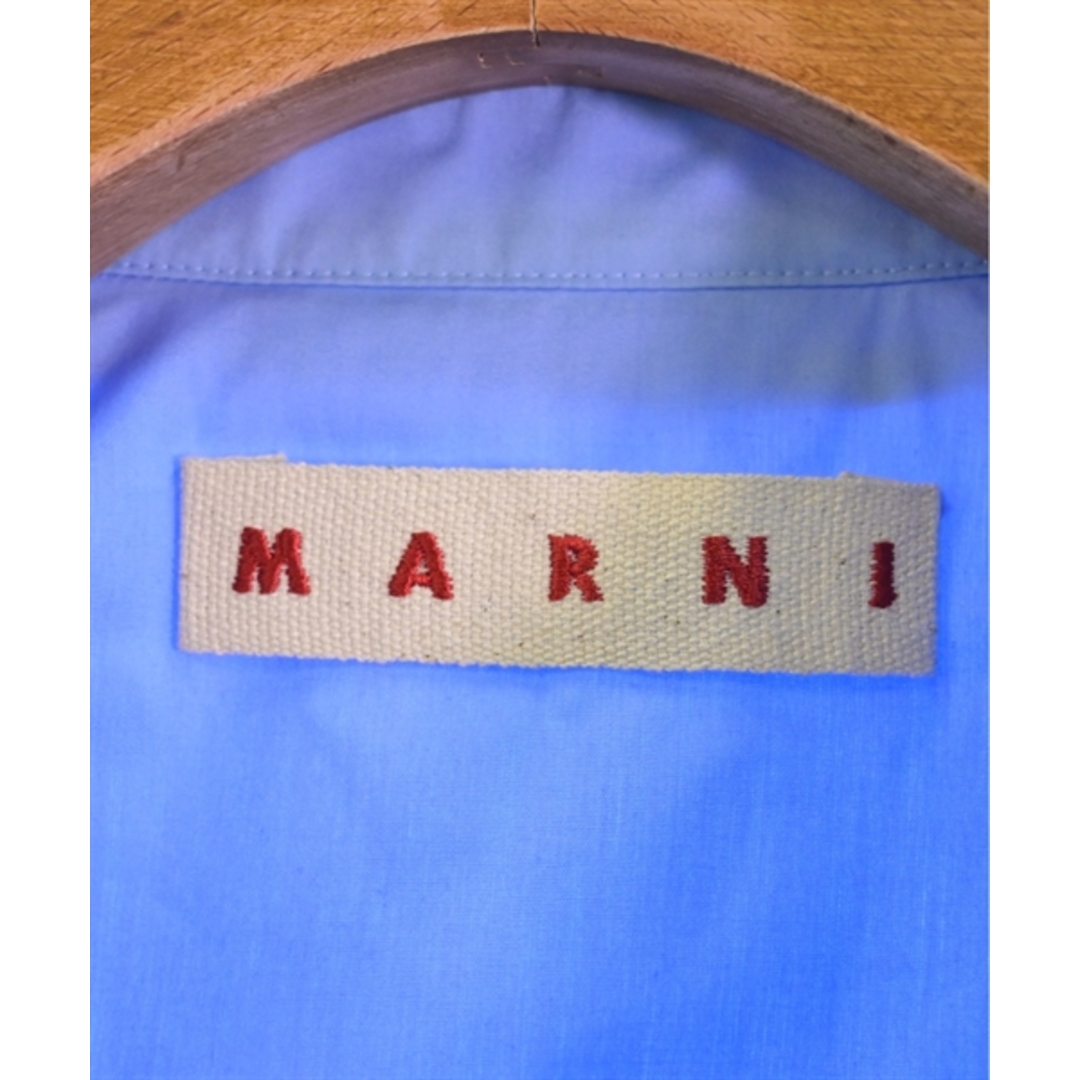 Marni(マルニ)のMARNI マルニ ブラウス 42(M位) 青 【古着】【中古】 レディースのトップス(シャツ/ブラウス(長袖/七分))の商品写真